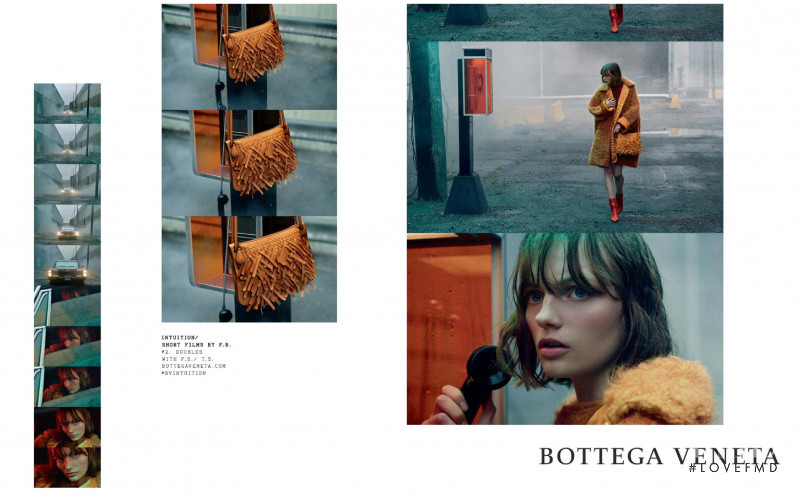 Fran Summers featured in  the Bottega Veneta advertisement for Autumn/Winter 2018