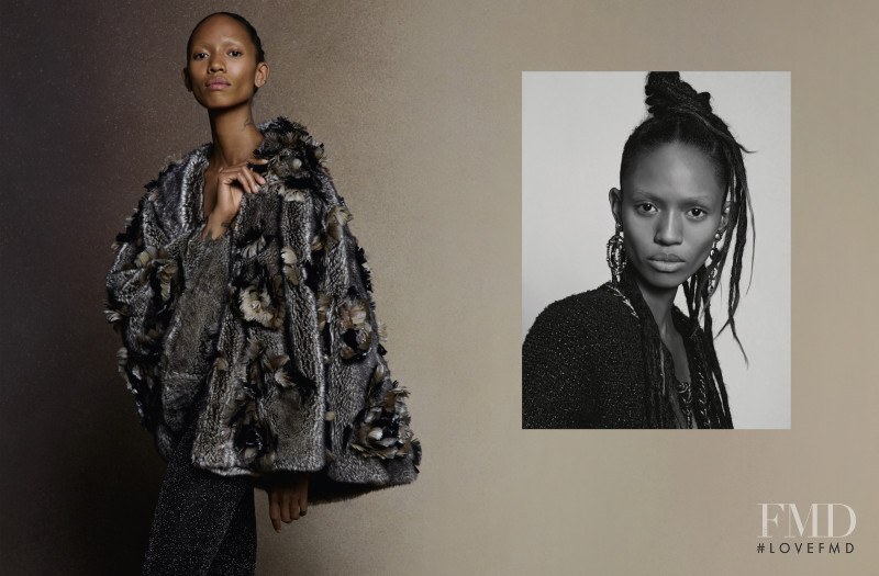 Adesuwa Aighewi featured in  the Chanel advertisement for Autumn/Winter 2018