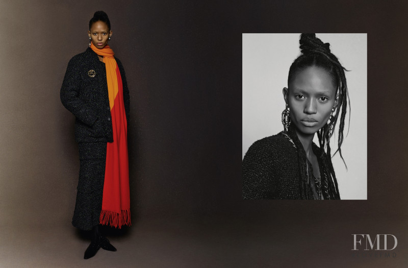 Adesuwa Aighewi featured in  the Chanel advertisement for Autumn/Winter 2018