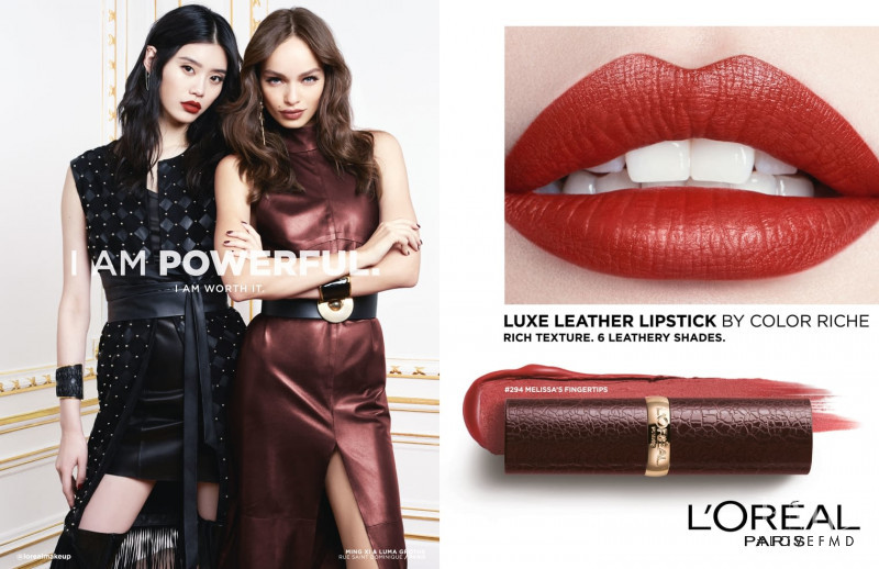 Luma Grothe featured in  the L\'Oreal Paris Color Riche Matte advertisement for Spring/Summer 2018