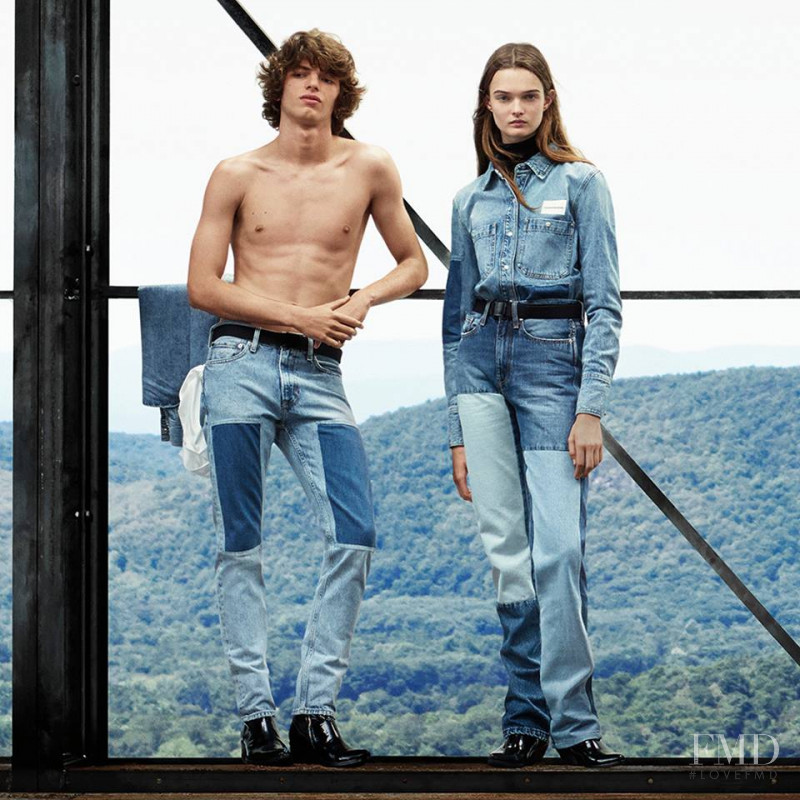 Fernando Albaladejo featured in  the Calvin Klein Jeans advertisement for Autumn/Winter 2018