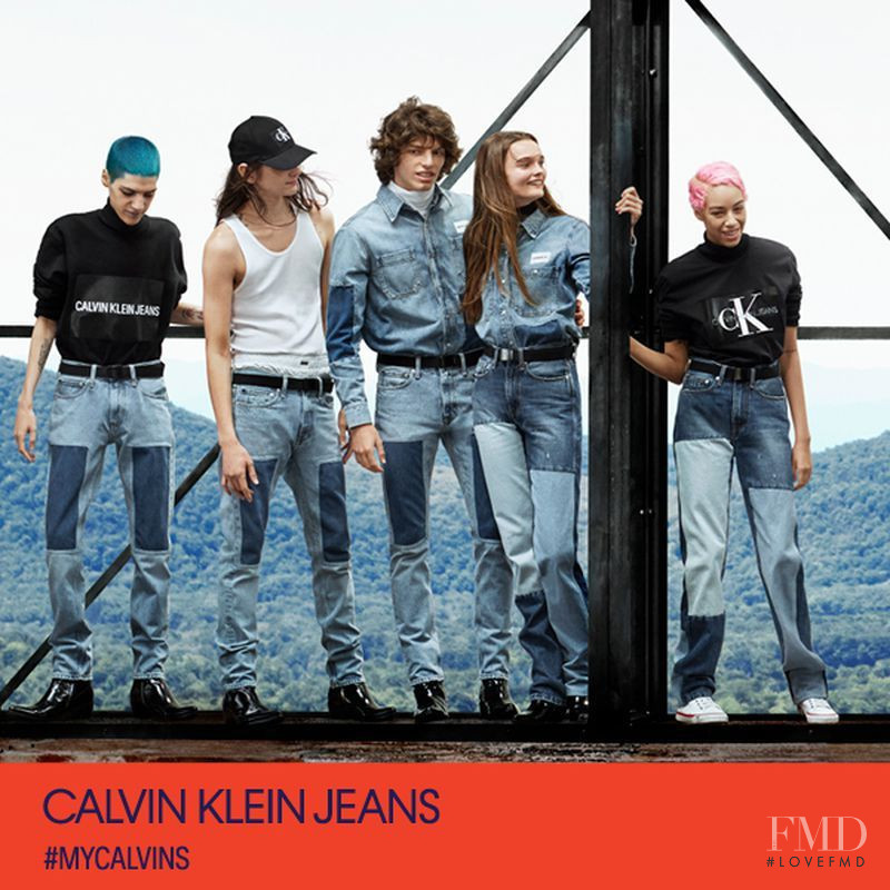 Fernando Albaladejo featured in  the Calvin Klein Jeans advertisement for Autumn/Winter 2018