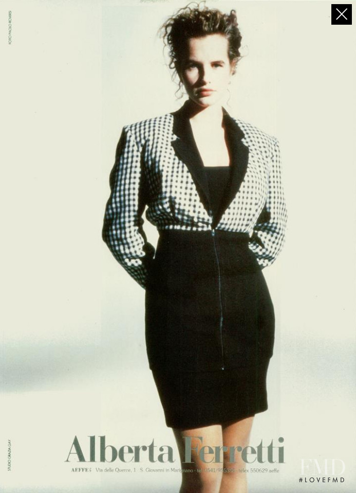 Alberta Ferretti advertisement for Spring/Summer 1988