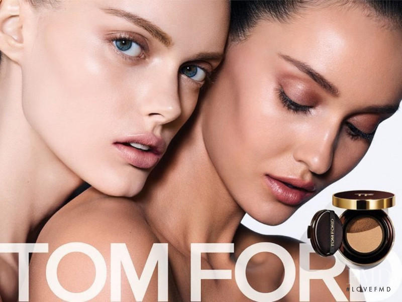 Fred Juneau featured in  the Tom Ford Beauty advertisement for Autumn/Winter 2018