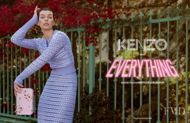 Milla Jovovich featured in  the Kenzo advertisement for Autumn/Winter 2018