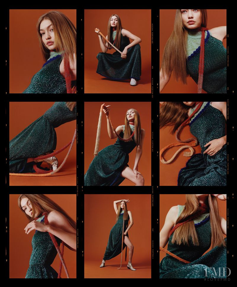 Gigi Hadid featured in  the Missoni advertisement for Autumn/Winter 2018