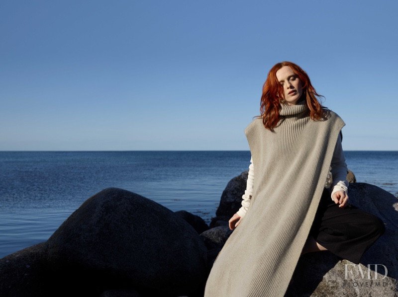 Karen Elson featured in  the Cos Sweden advertisement for Autumn/Winter 2018