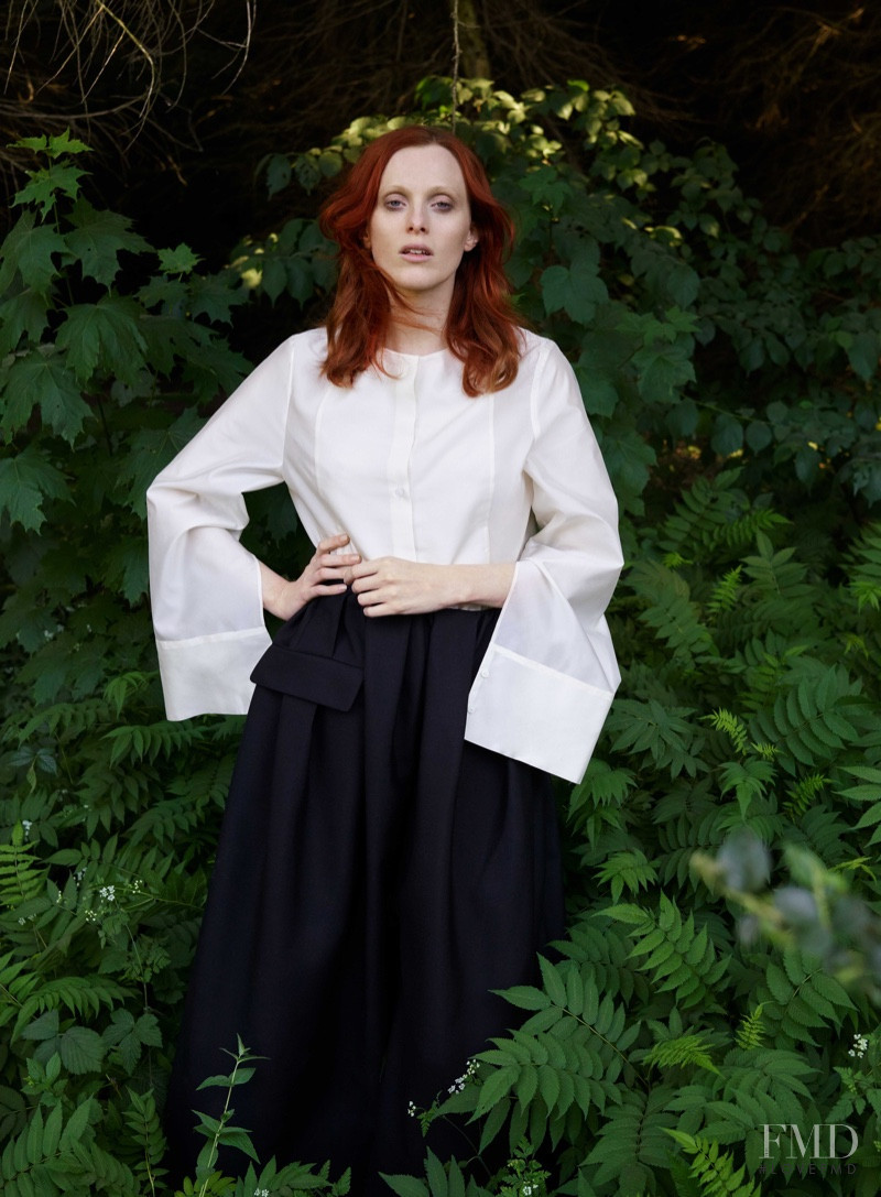 Karen Elson featured in  the Cos Sweden advertisement for Autumn/Winter 2018