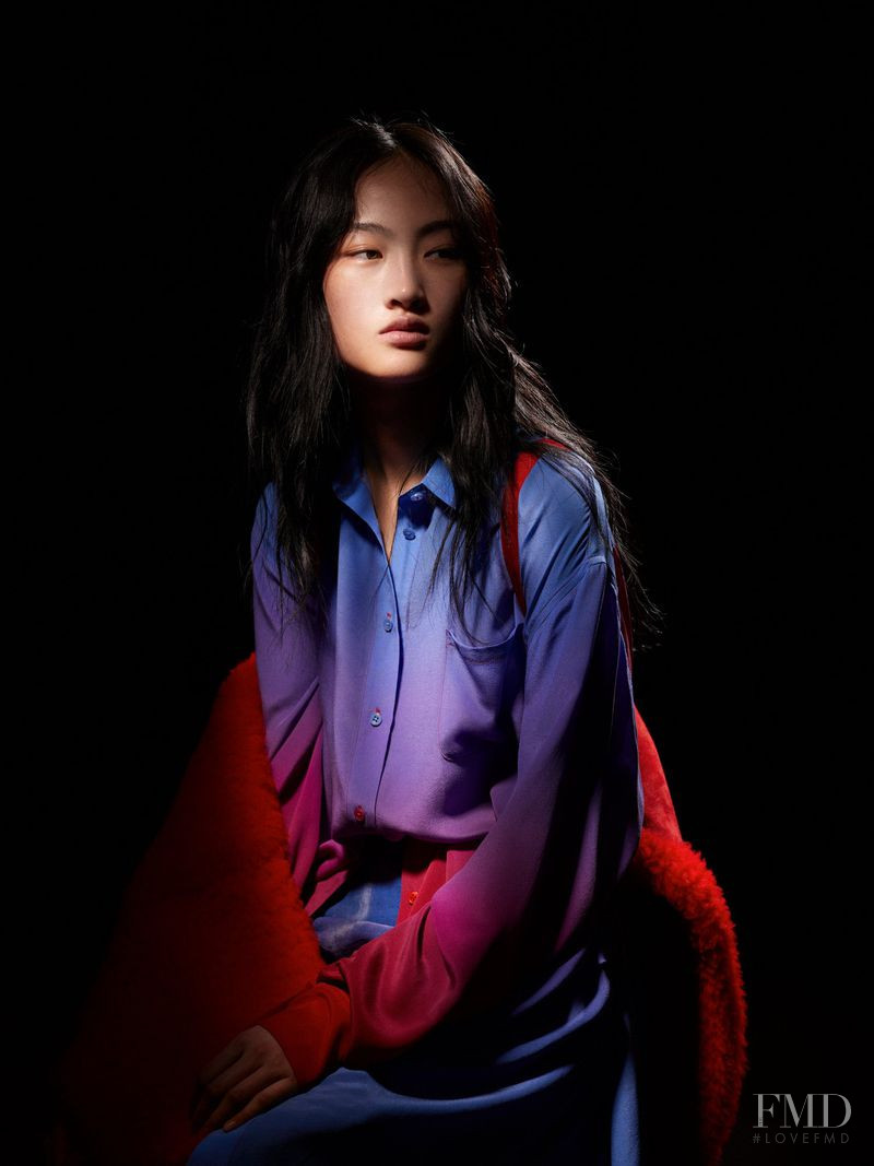 Jing Wen featured in  the Sies Marjan advertisement for Autumn/Winter 2018