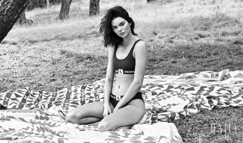 Kendall Jenner featured in  the Calvin Klein Underwear advertisement for Autumn/Winter 2018