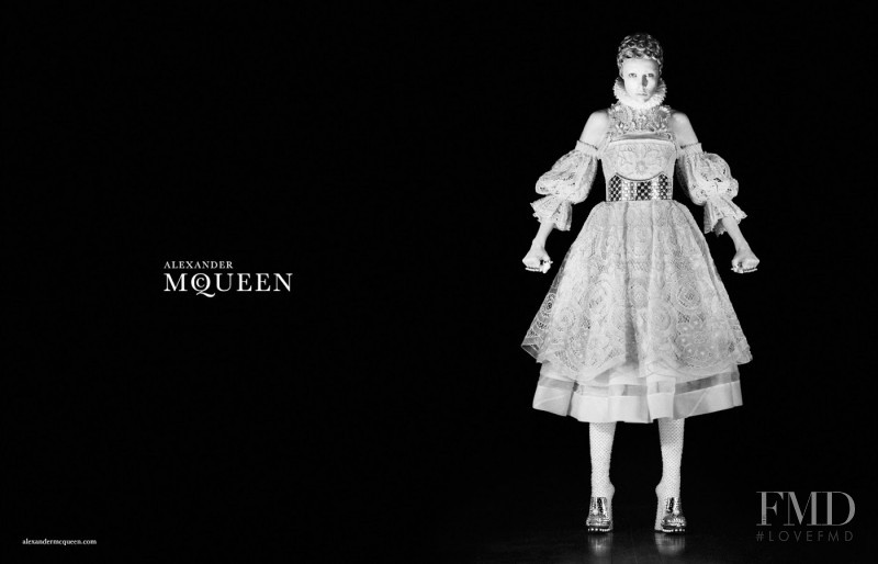 Edie Campbell featured in  the Alexander McQueen advertisement for Autumn/Winter 2013