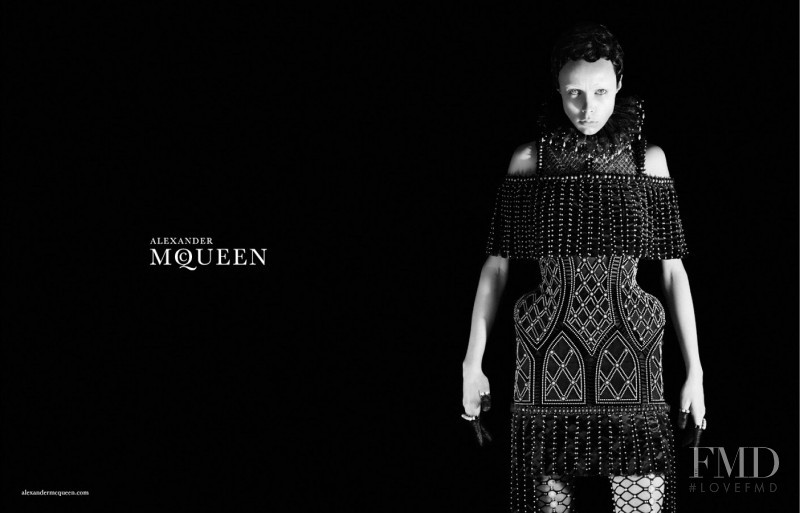 Edie Campbell featured in  the Alexander McQueen advertisement for Autumn/Winter 2013