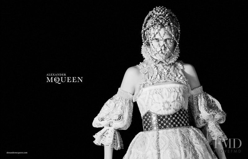 Edie Campbell featured in  the Alexander McQueen advertisement for Autumn/Winter 2013