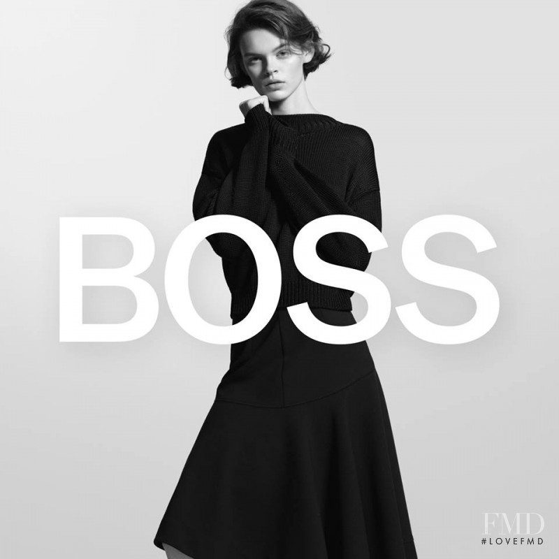 Cara Taylor featured in  the Boss by Hugo Boss advertisement for Autumn/Winter 2018