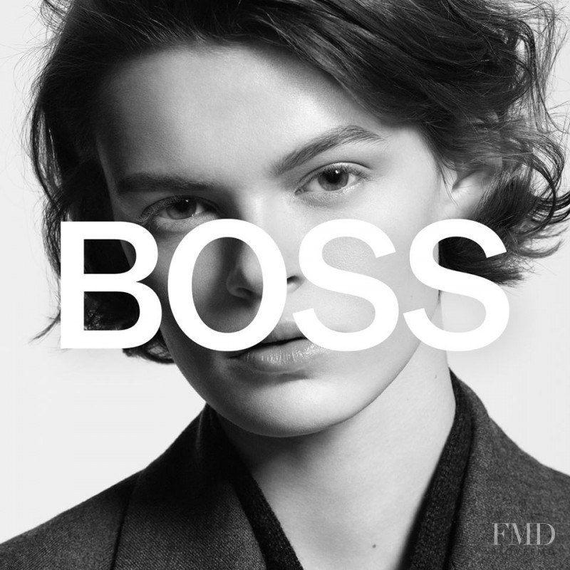 Cara Taylor featured in  the Boss by Hugo Boss advertisement for Autumn/Winter 2018