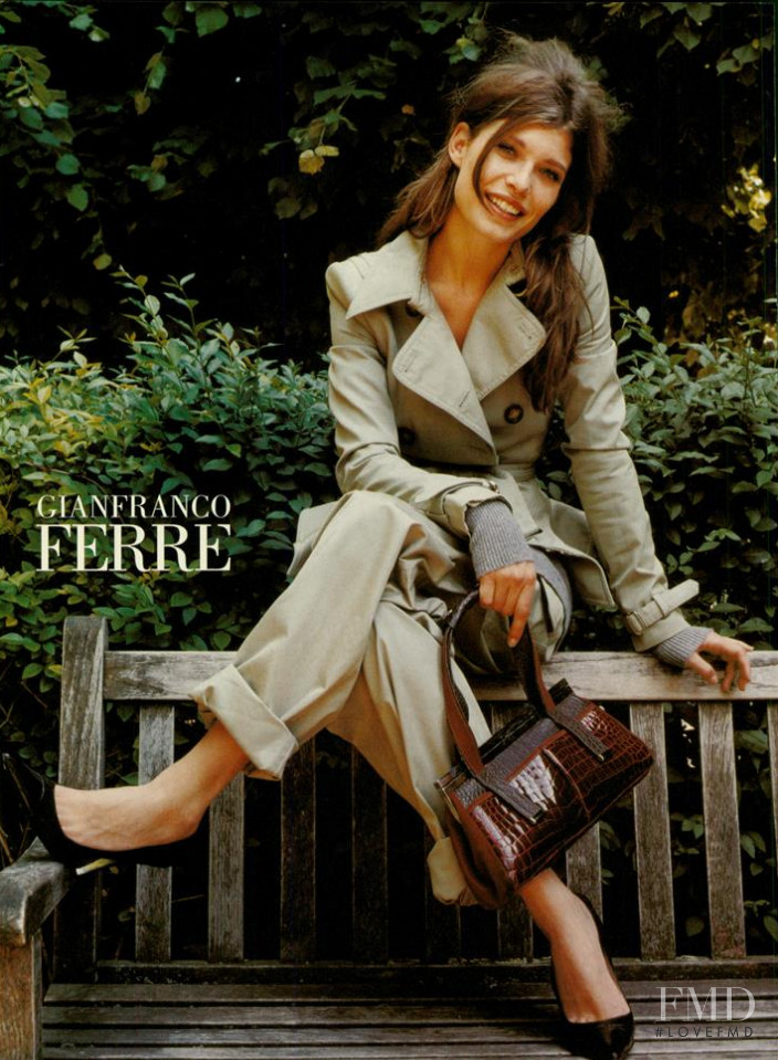 Louise Pedersen featured in  the Gianfranco Ferré advertisement for Autumn/Winter 2004