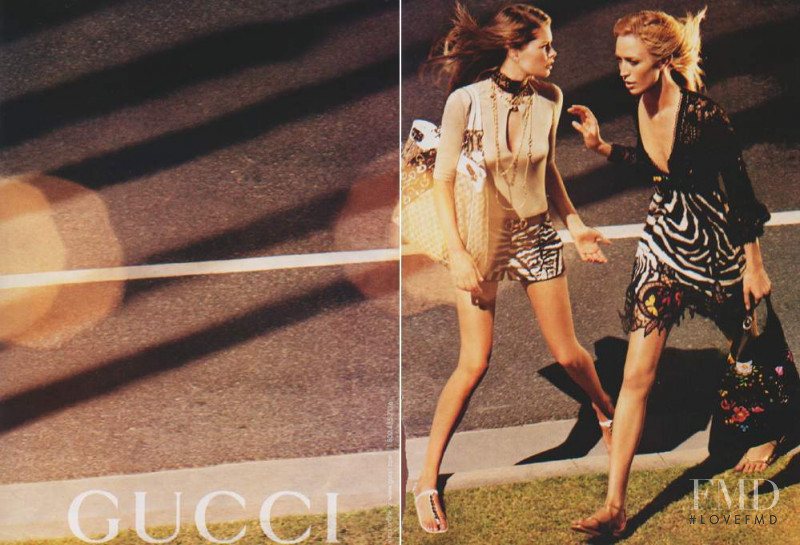 Doutzen Kroes featured in  the Gucci advertisement for Cruise 2005