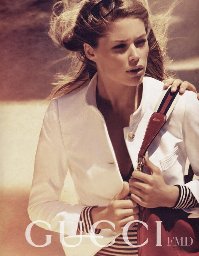 Doutzen Kroes featured in  the Gucci advertisement for Cruise 2005