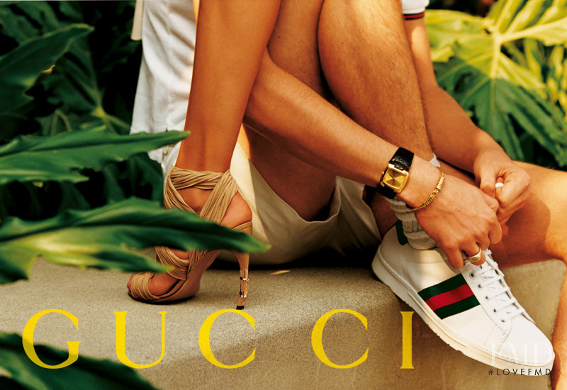 Hana Soukupova featured in  the Gucci advertisement for Spring/Summer 2004