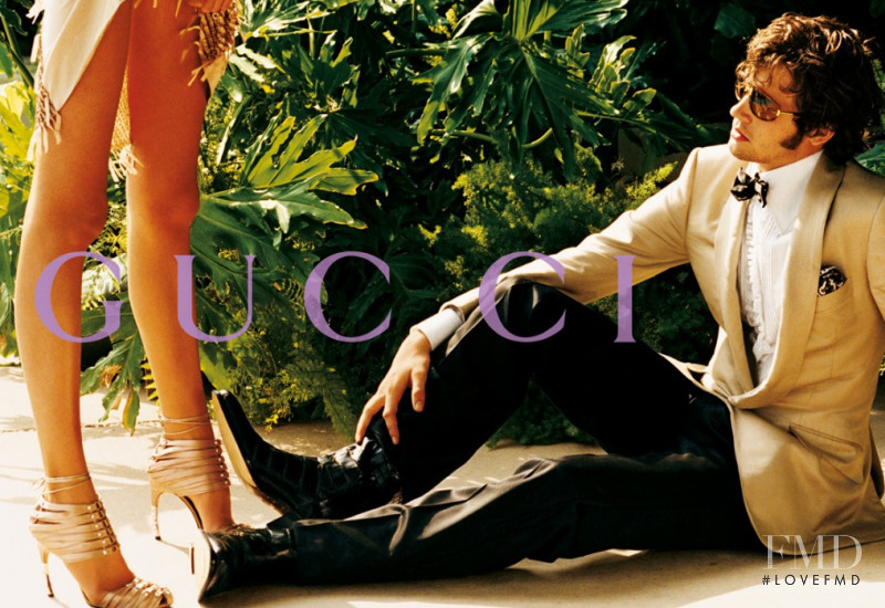 Hana Soukupova featured in  the Gucci advertisement for Spring/Summer 2004