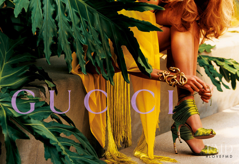 Hana Soukupova featured in  the Gucci advertisement for Spring/Summer 2004