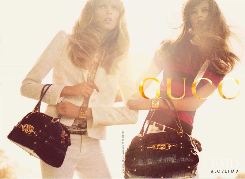 Freja Beha Erichsen featured in  the Gucci advertisement for Spring/Summer 2006