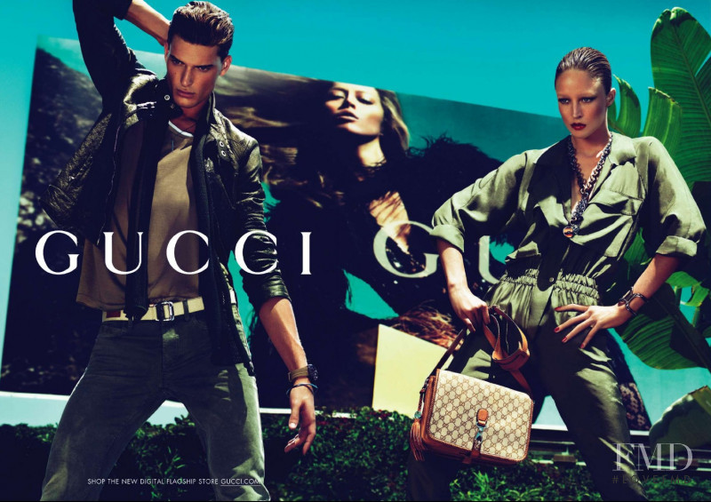 Raquel Zimmermann featured in  the Gucci advertisement for Cruise 2011