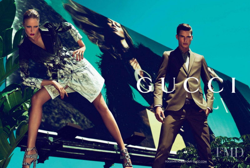 Raquel Zimmermann featured in  the Gucci advertisement for Cruise 2011