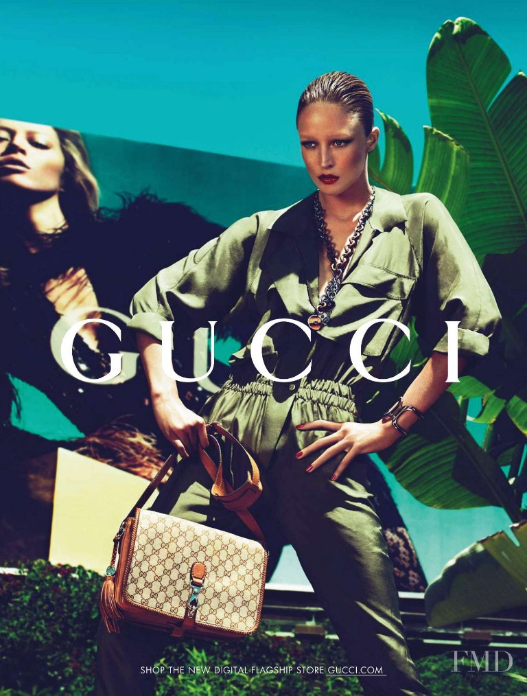 Raquel Zimmermann featured in  the Gucci advertisement for Cruise 2011