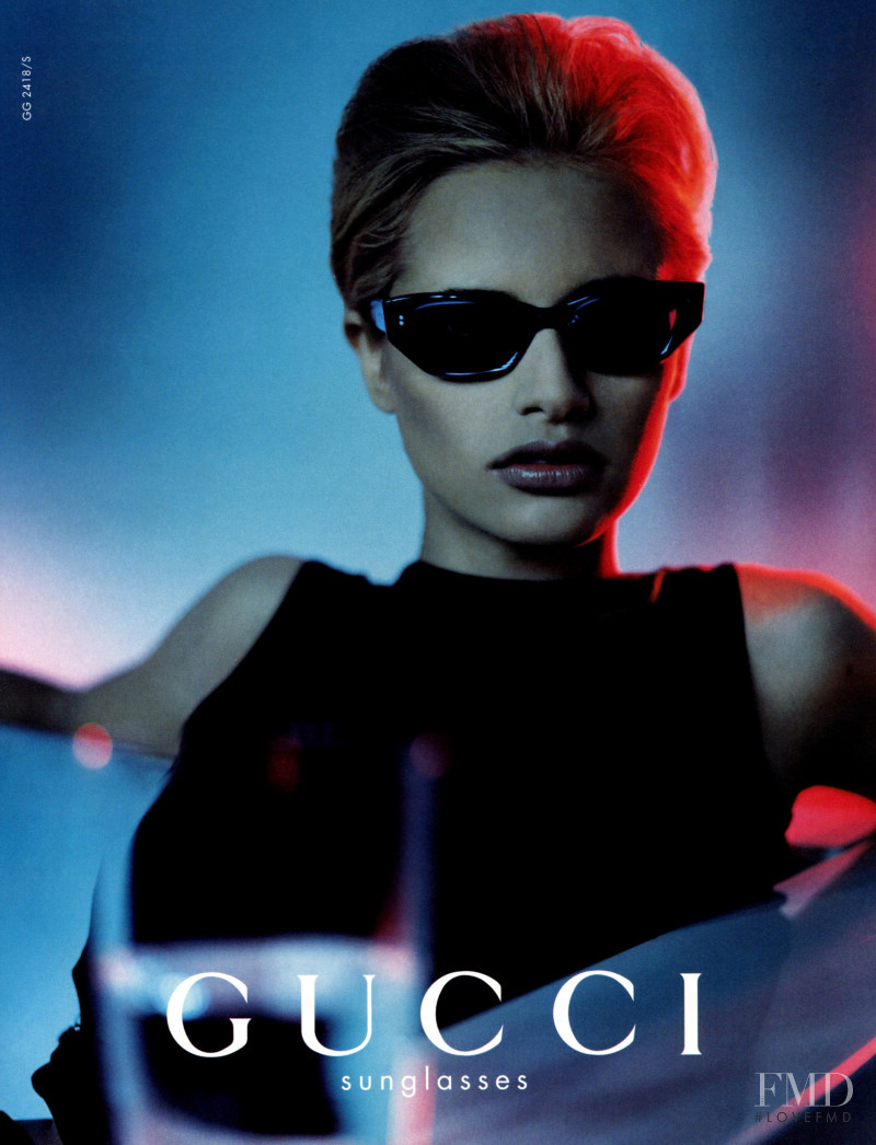 Ehrinn Cummings featured in  the Gucci advertisement for Spring/Summer 1998