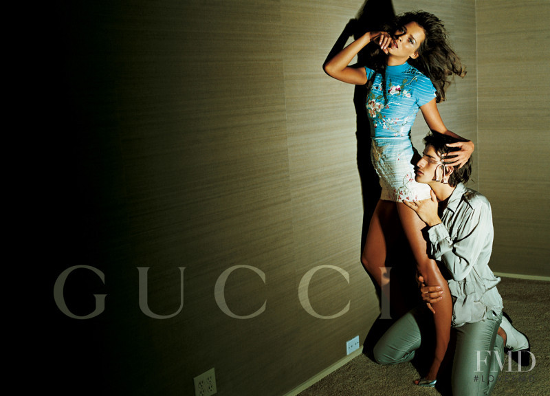 Carmen Kass featured in  the Gucci advertisement for Spring/Summer 2003