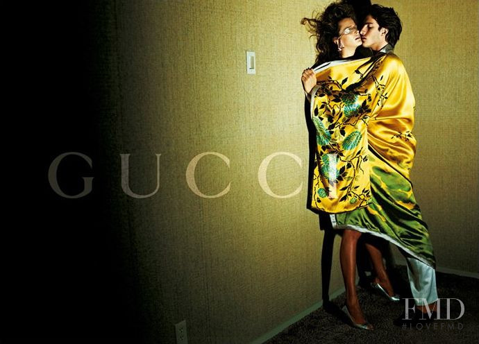 Carmen Kass featured in  the Gucci advertisement for Spring/Summer 2003