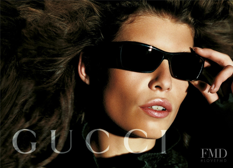 Louise Pedersen featured in  the Gucci advertisement for Spring/Summer 2003