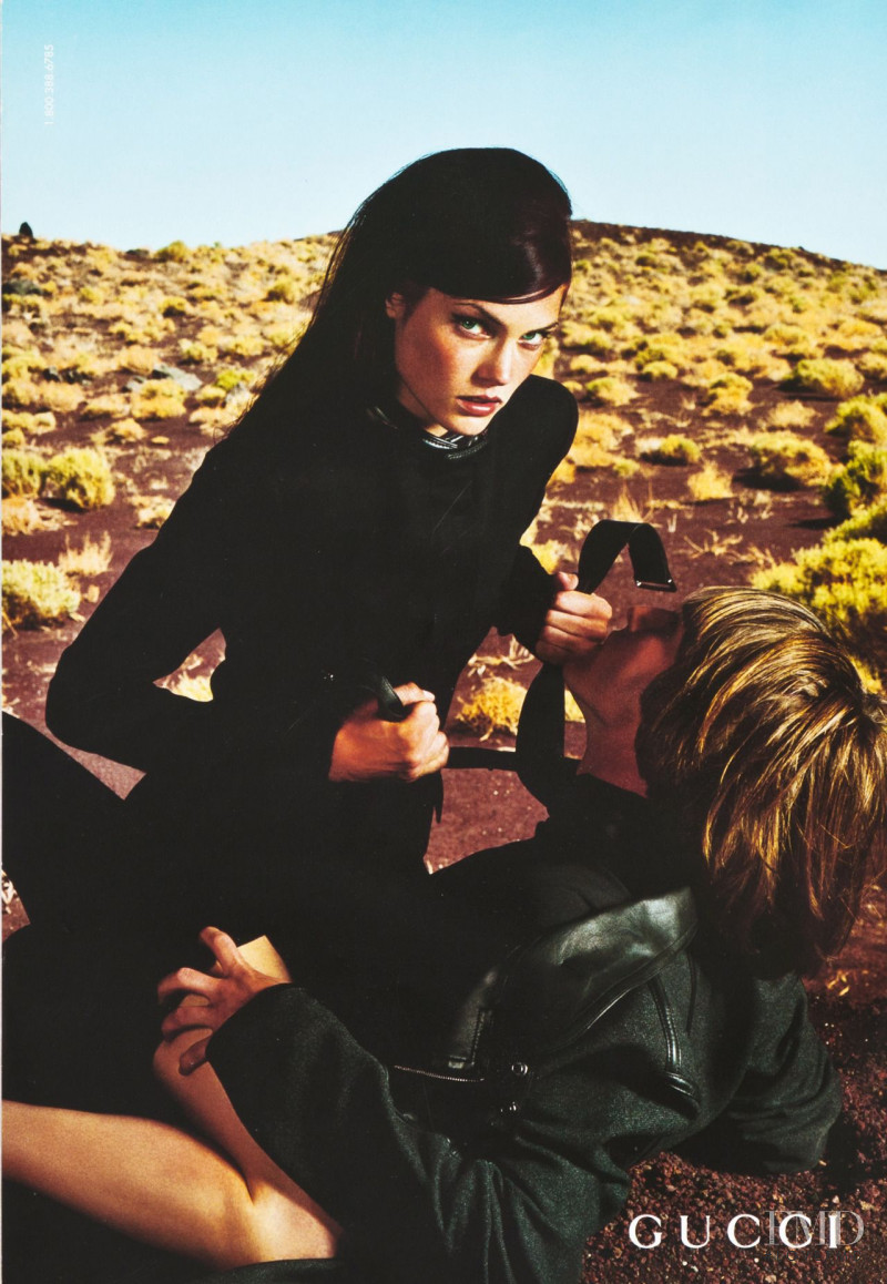 Mini Anden featured in  the Gucci advertisement for Autumn/Winter 2000