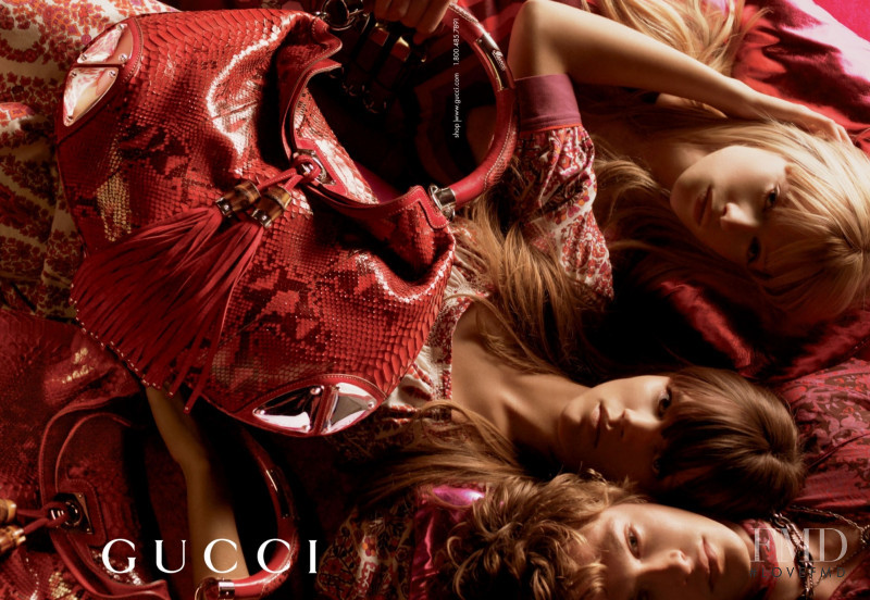 Freja Beha Erichsen featured in  the Gucci advertisement for Spring/Summer 2007