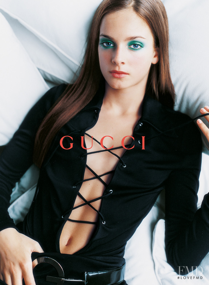 Filippa von Stackelberg featured in  the Gucci advertisement for Spring/Summer 1996