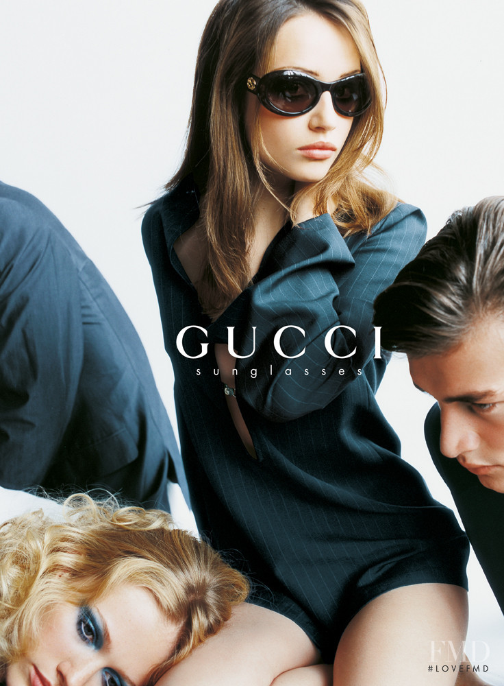Joanne Watkins featured in  the Gucci advertisement for Spring/Summer 1996