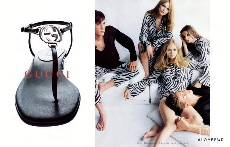 Carolyn Park-Chapman featured in  the Gucci advertisement for Spring/Summer 1996