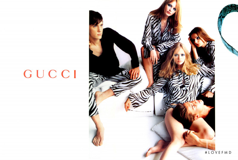 Carolyn Park-Chapman featured in  the Gucci advertisement for Spring/Summer 1996