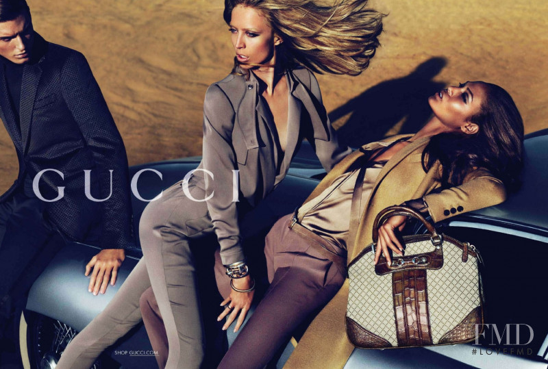 Joan Smalls featured in  the Gucci advertisement for Pre-Fall 2010