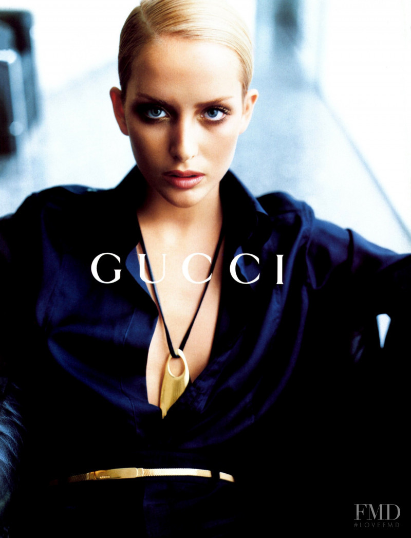 Georgina Grenville featured in  the Gucci advertisement for Autumn/Winter 1996