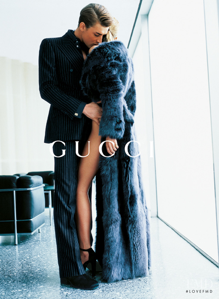 Georgina Grenville featured in  the Gucci advertisement for Autumn/Winter 1996