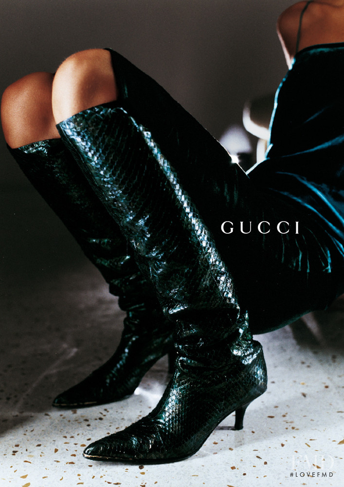 Kiara Kabukuru featured in  the Gucci advertisement for Spring/Summer 1997