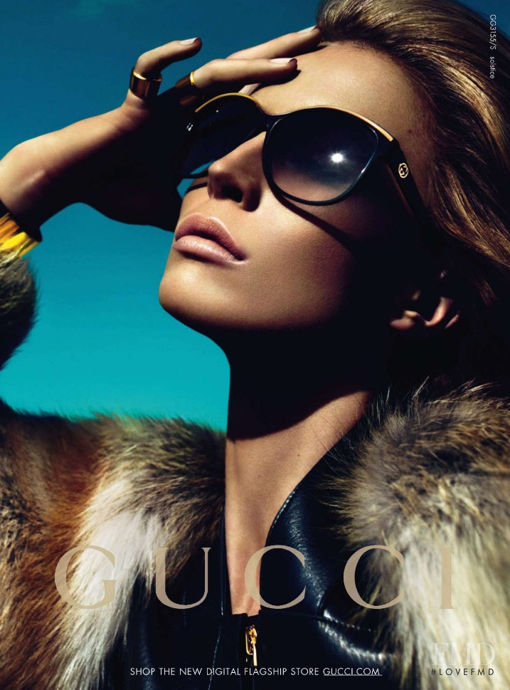 Raquel Zimmermann featured in  the Gucci advertisement for Autumn/Winter 2010