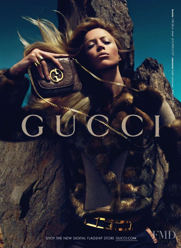 Raquel Zimmermann featured in  the Gucci advertisement for Autumn/Winter 2010