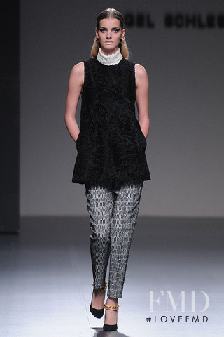 Denisa Dvorakova featured in  the Angel Schlesser fashion show for Autumn/Winter 2013