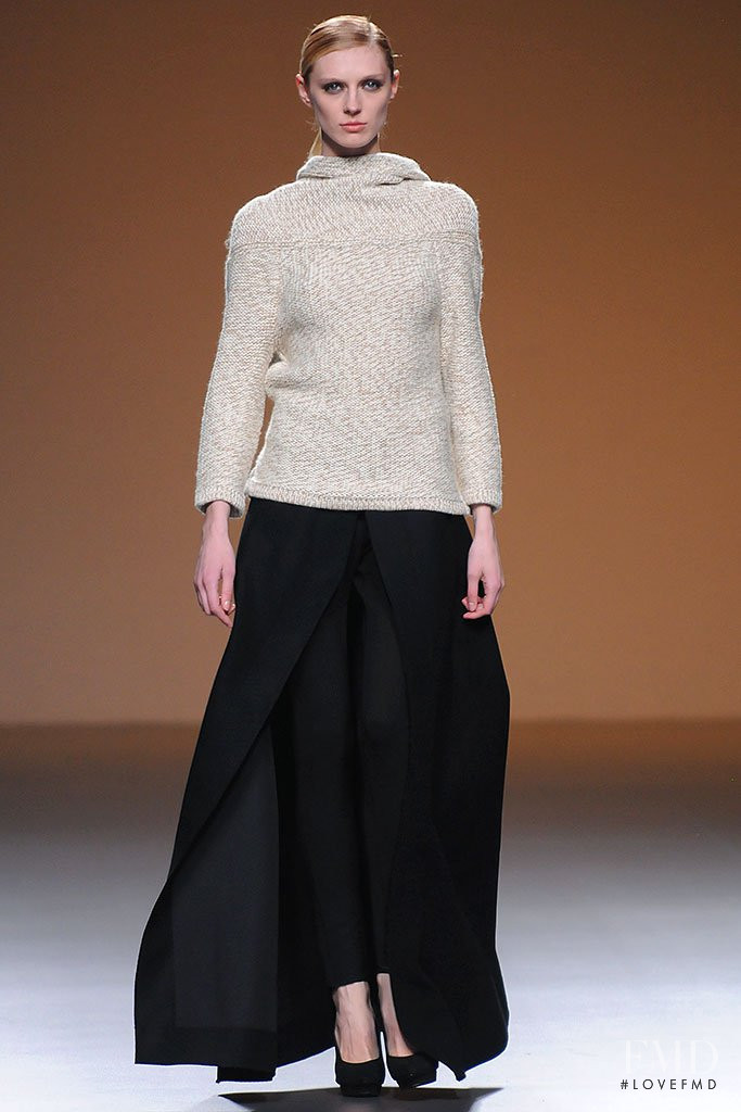 Olga Sherer featured in  the AA de Amaya Arzuaga fashion show for Autumn/Winter 2013