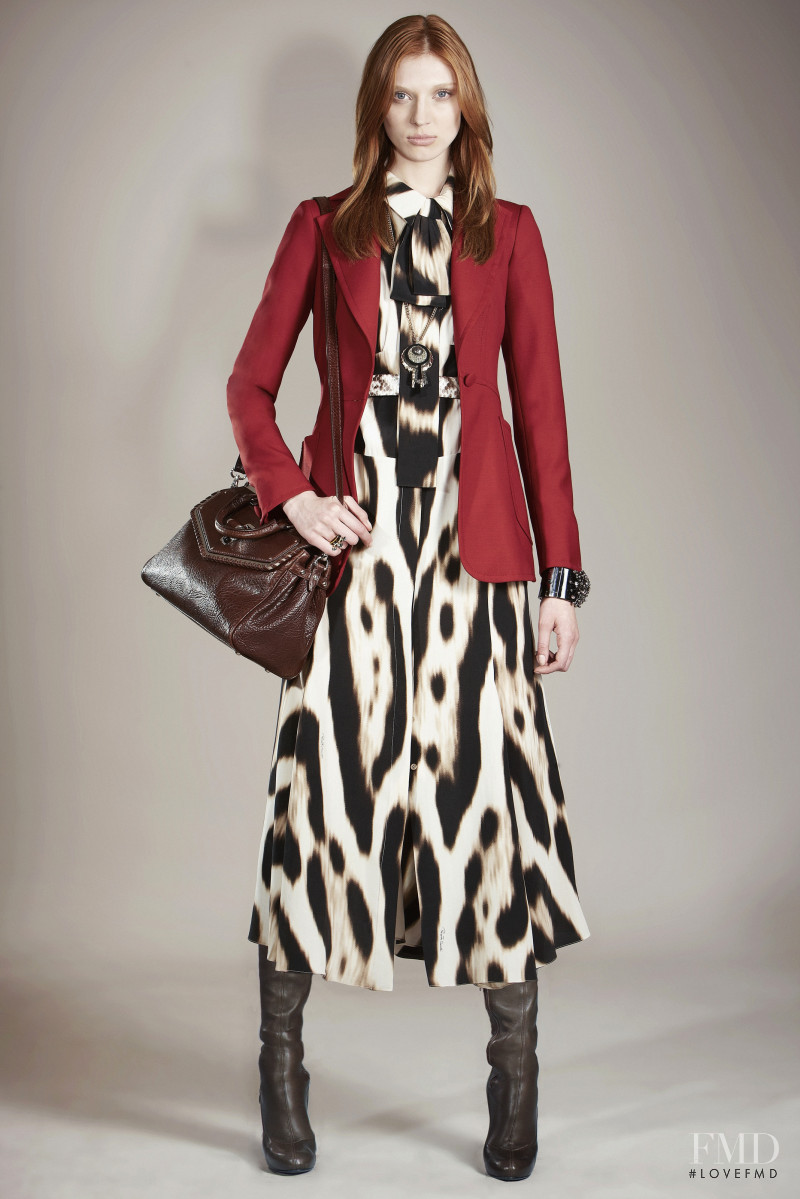 Olga Sherer featured in  the Roberto Cavalli lookbook for Pre-Fall 2011