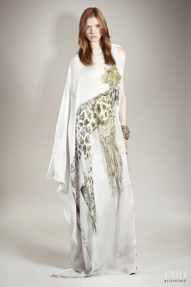 Olga Sherer featured in  the Roberto Cavalli lookbook for Pre-Fall 2011