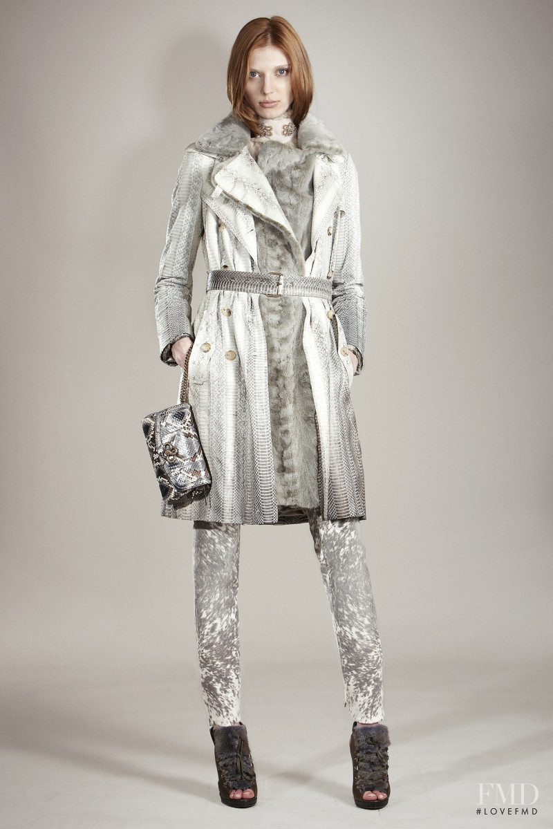 Olga Sherer featured in  the Roberto Cavalli lookbook for Pre-Fall 2011